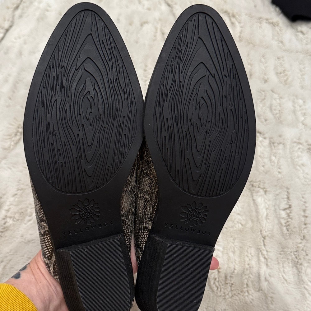 Yellow Box Lydia Python Mules - image 4